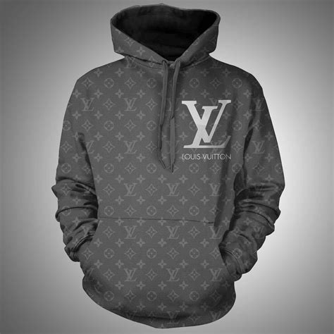 louis vuitton trui grijs|louis vuitton hoodie.